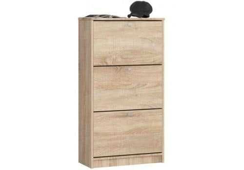 Pantofar alb/stejar 3 usi