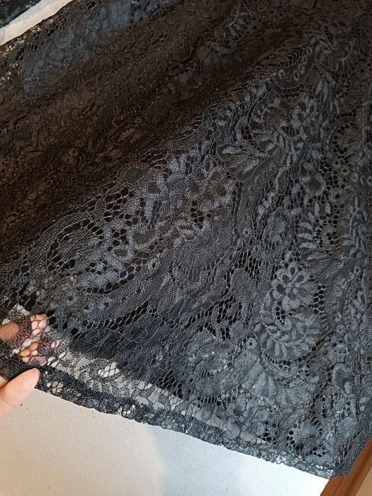 Черна парти рокля голям размер