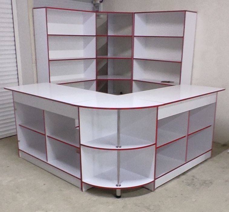 Стеллажи, ветрина, кассовый стол, шкаф для хлеба  Рассрочка 0-0-24