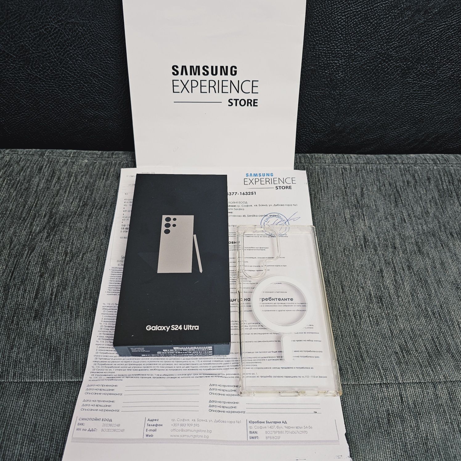 KATO НОВ 512GB Samsung S24 Ultra Гаранция Experience Store 2026 Gray