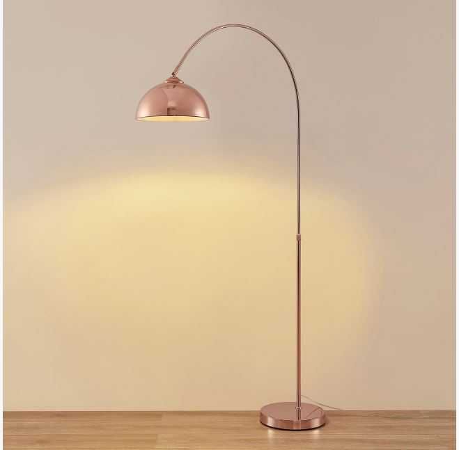 Lampă cu arc Lindby 4018247 Lennart, cupru, reglabilă pe înălțime, E27
