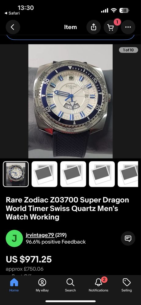 Часовник Zodiac Super Dragon