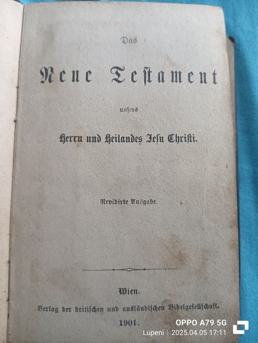 Cărți religioase GERMANE vechi 1901-1934