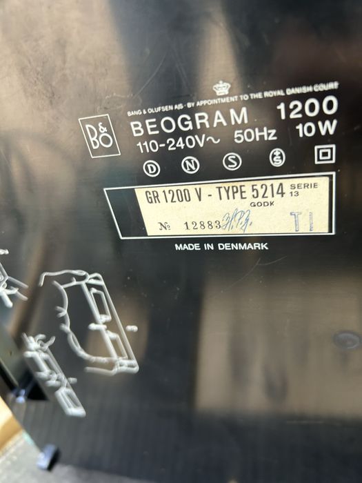 Pickup Bang & Olufsen Beogram, BSR