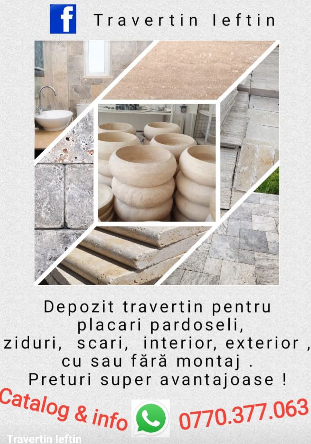 Travertin 40.6x61×1.2 antichizat