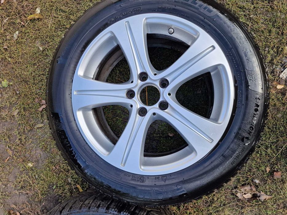 Roti originale Mercedes 225/55 R17 iarna Michelin Alpin + senzori