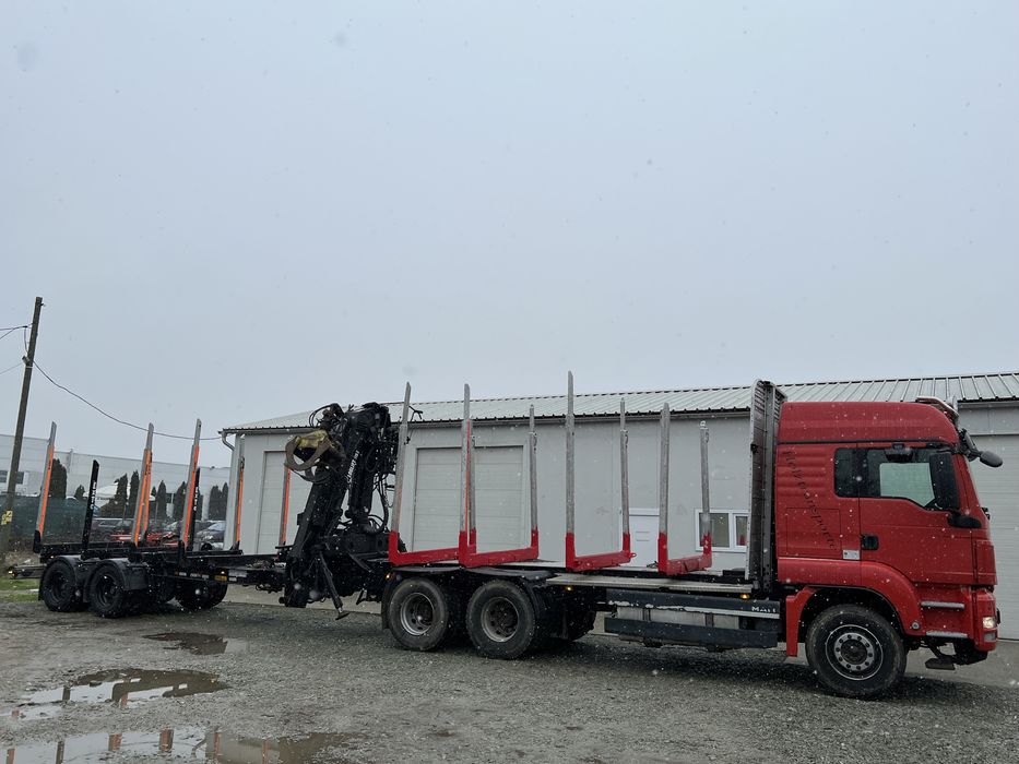 Camion forestier Man 540 cai euro 5 import Germania, nelucrat in RO