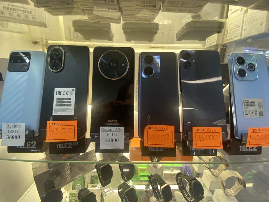 Продам б/у телефоны Redmi,vivo, samsung