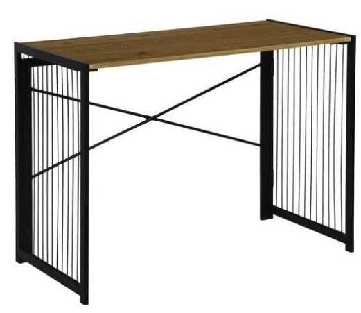 Сгъваемо бюро 100/50/75 см черно/дъб вотан