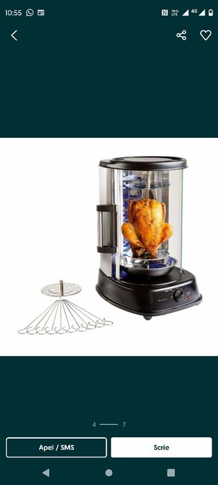 Rotisor DomoClip DOM323
Rotisor vertical LIVOO DomoClip DOM323, Frigar