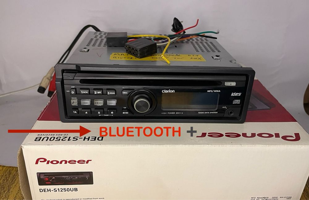 Matiz Clarion orginal b/u Blutus + qo’yilgan mafon radio pioneer