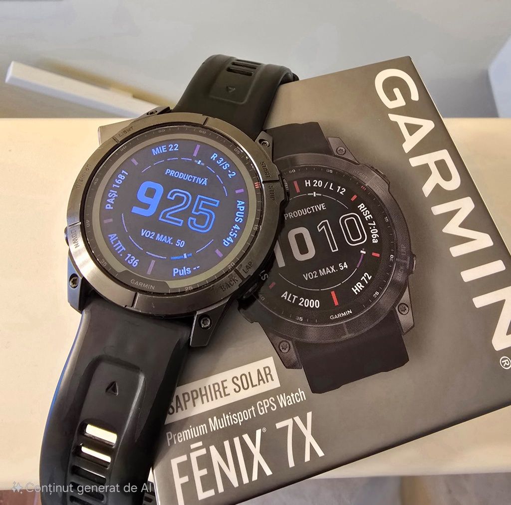 Ceas Garmin Fenix 7X Sapphire solar