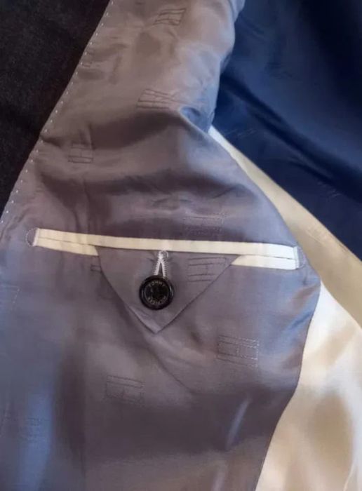 Sacou original Tommy Hilfiger, gri, mărimea L