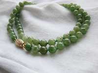 colier aur 14k Jad Natural JADE Nephrite Autentic CERTIFICAT