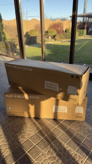 Бебешка кошара Hauck Play n Relax Dark Blue/ Dark Green