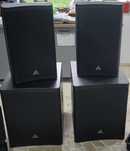 Topuri Behringer DR115DSP si subwoofer Behringer DR18SUB