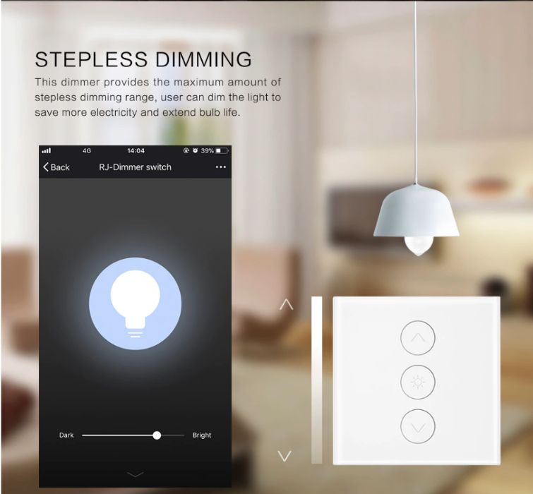 Dimmer Variator Tensiune Stepless WiFi Smarthome Google Home Alexa