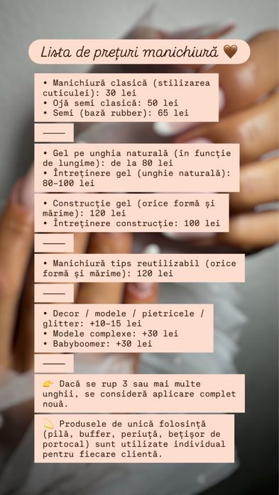 Manichiură & unghii cu gel  – Pitești (Gavana)
