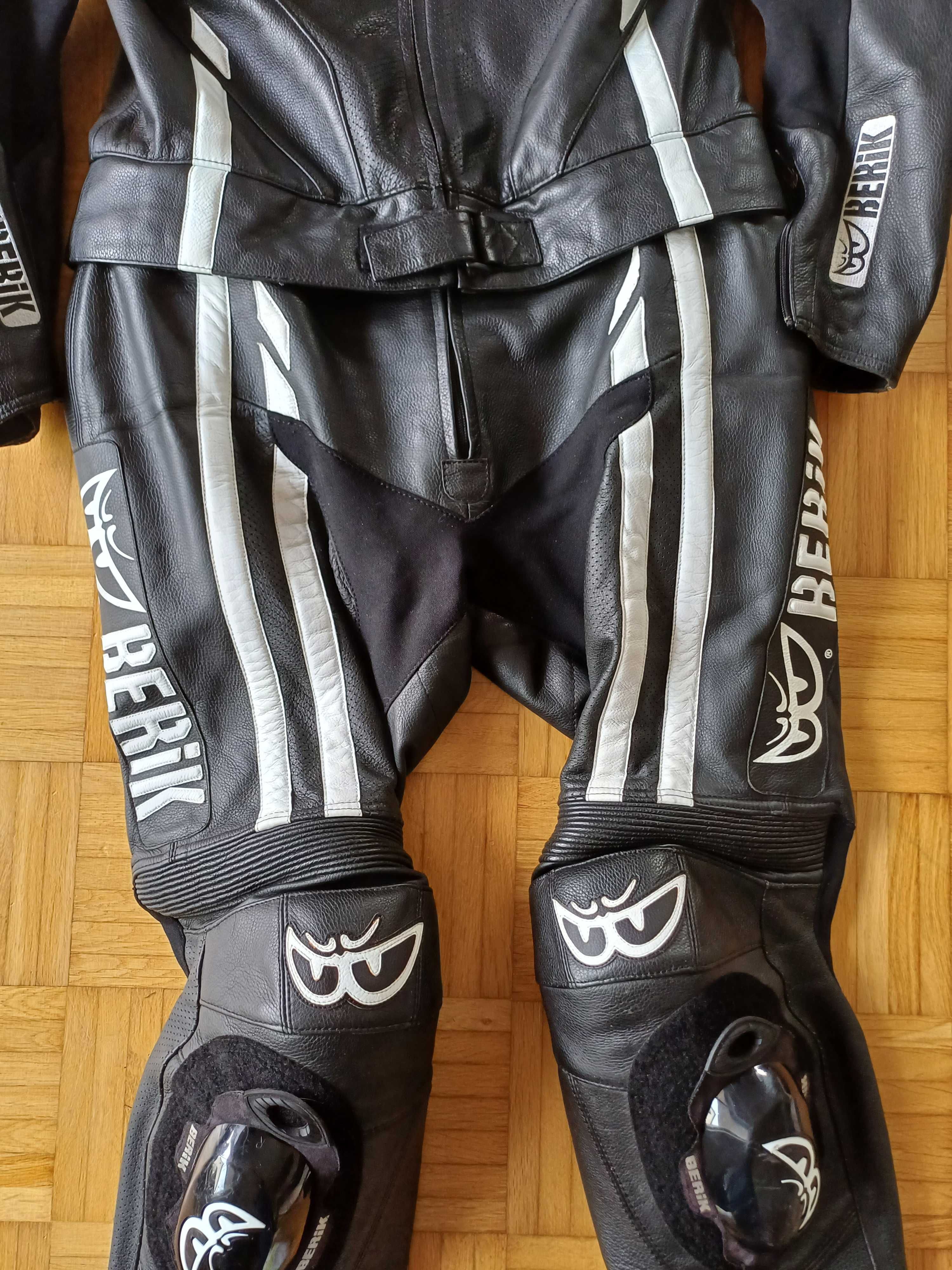 58 XXXL Berik Combinezon Costum Moto piele din două piese