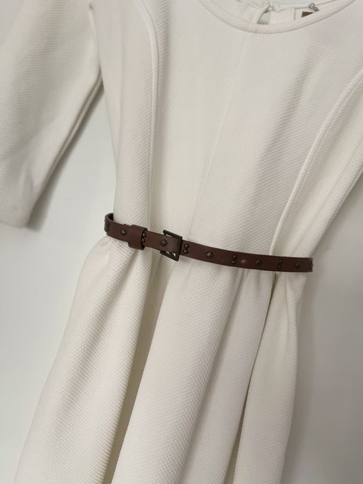 Rochie de vara alba cu mâneci