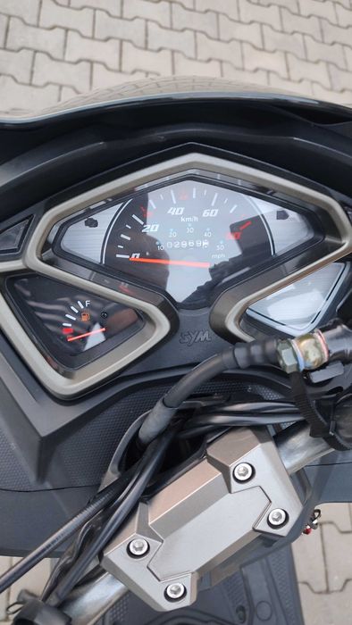 Sym Jet 14 – 50cc, 2023, 3000 km, albastru, USB, ca nou