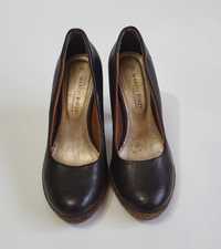 Pantofi cu toc 10 cm maro  eleganti dama Marco Tozzi marimea 38