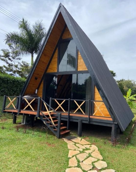 Cabane din lemn tip A,