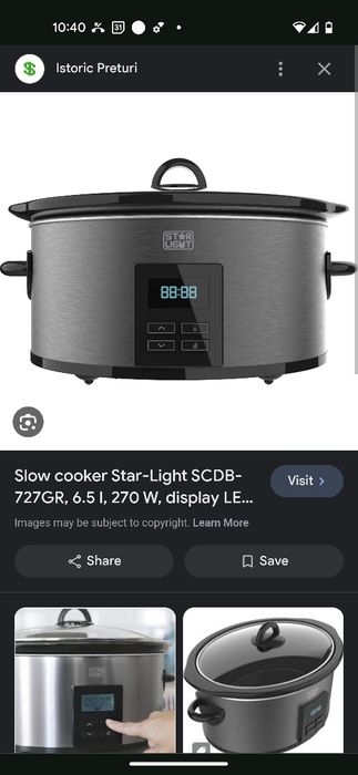 Slow cooker Star-light in garantie 2 ani