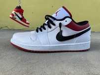Nike Air Jordan 1 Low White University Red Black 42