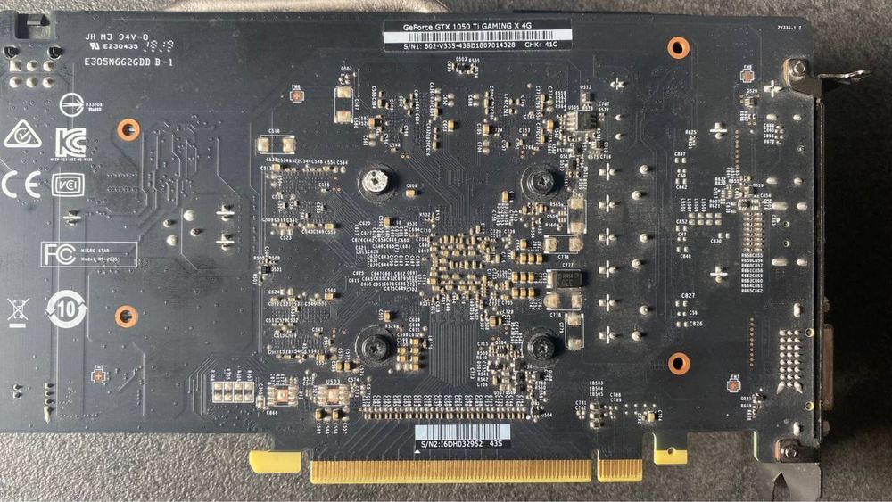 Видеокарта MSI GTX 1050TI