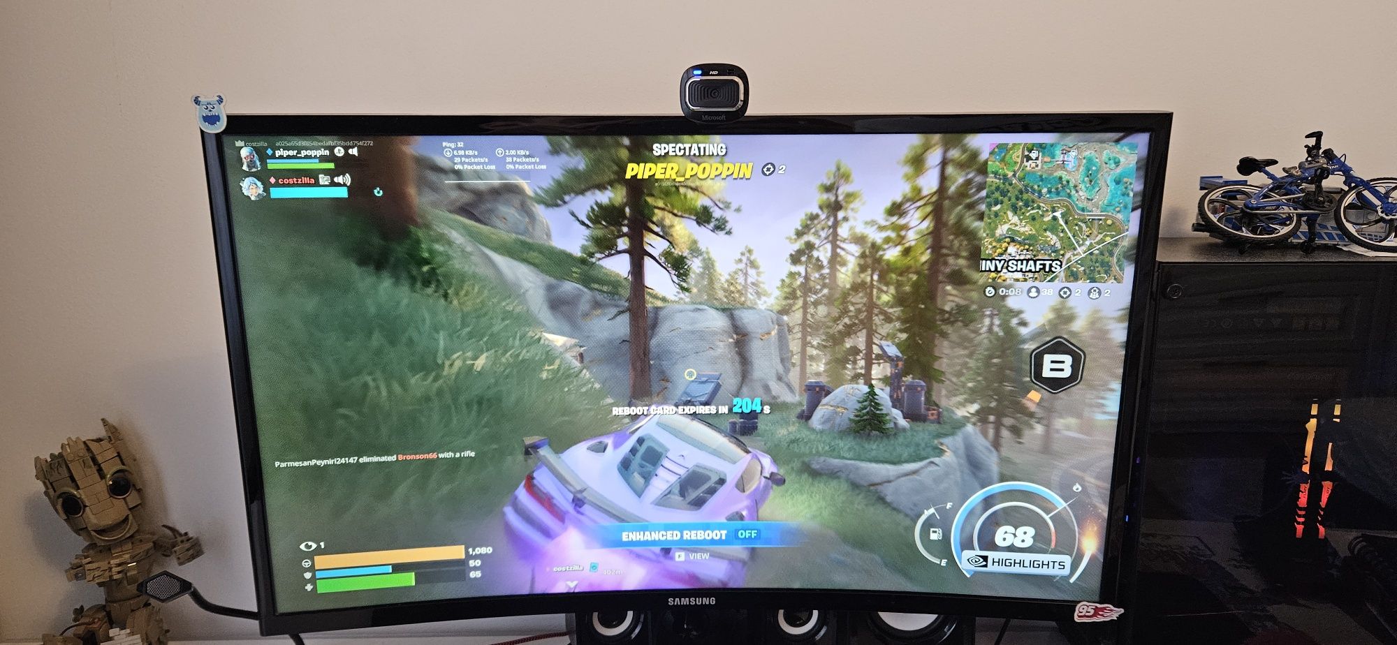 Monitor curbat LED Samsung 27" F390 Full HD