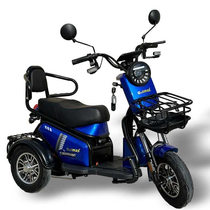 Електрическа Двуместна Триколка PUDDING 1800W мощният мотор - 2025г