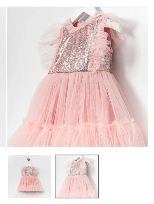 Рокля за момиченце с пайети 92 размер