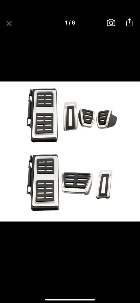 Ornamente pedale din aliminiu pentru VW Golf 7, Seat, Skoda Octavia 3