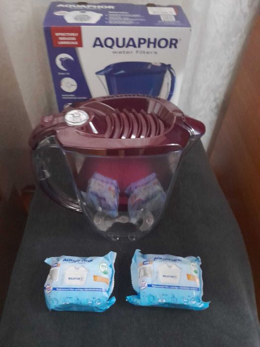 Cană filtrantă Aquaphor AMETHYST 2.8L si 2 filtre de schimb Maxfor+