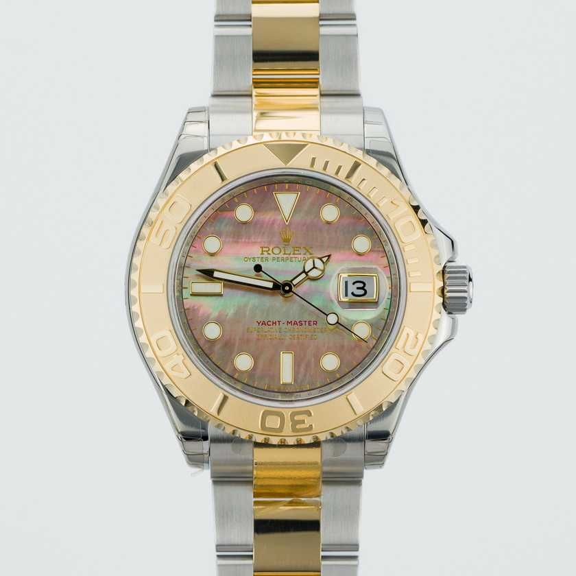 Rolex Yachtmaster Steel & Yellow Gold Tahitian MOP dial 16623