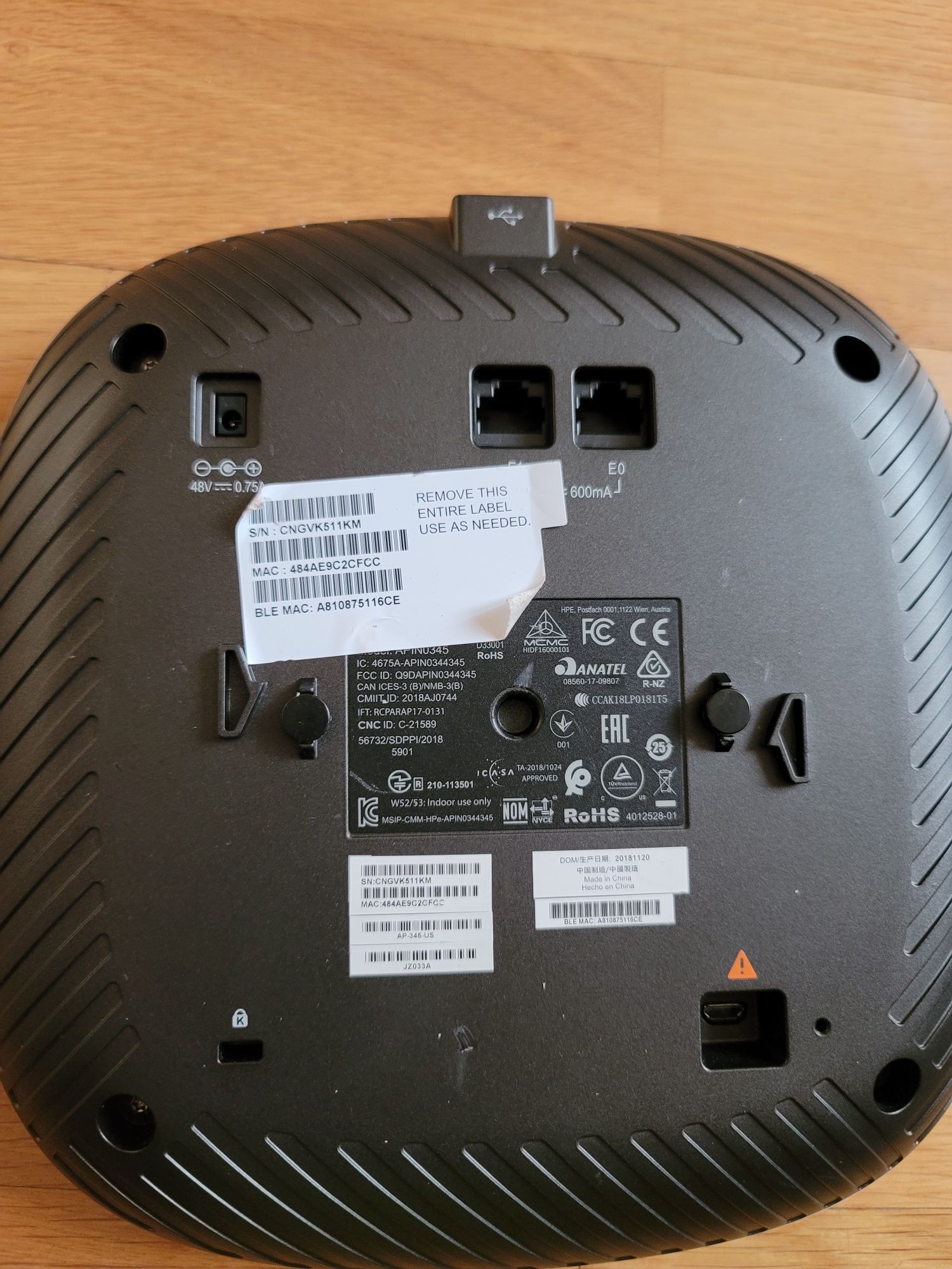 Аруба  рутер 345 / Aruba AP-345 WIFI