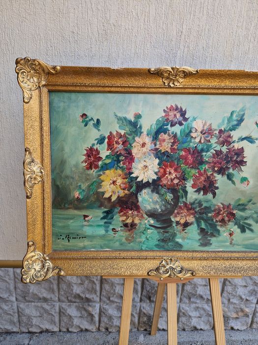 Натюрморт огромен платно масло автор рамка