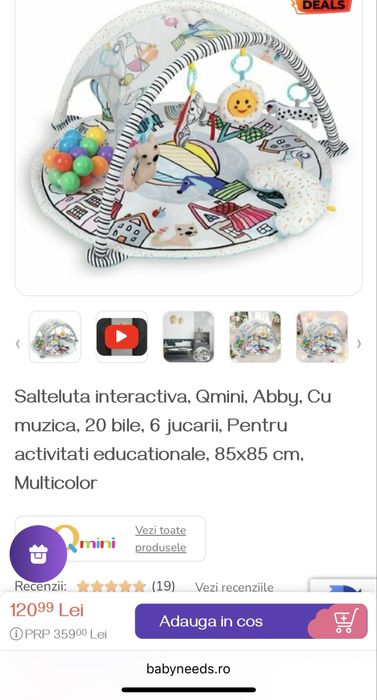 Salteluta interactiva bebe