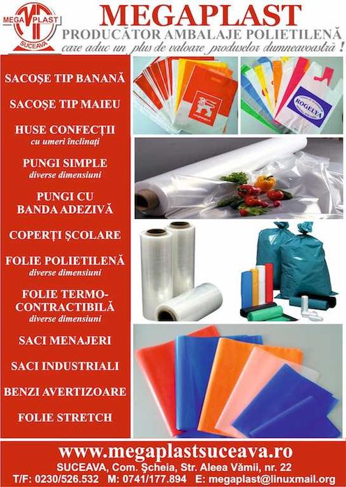 Vind echipamente productie folii,pungi,saci sacose