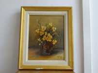 Tablou, Octav Grigorescu, "Flori galbene" - RARITATE
