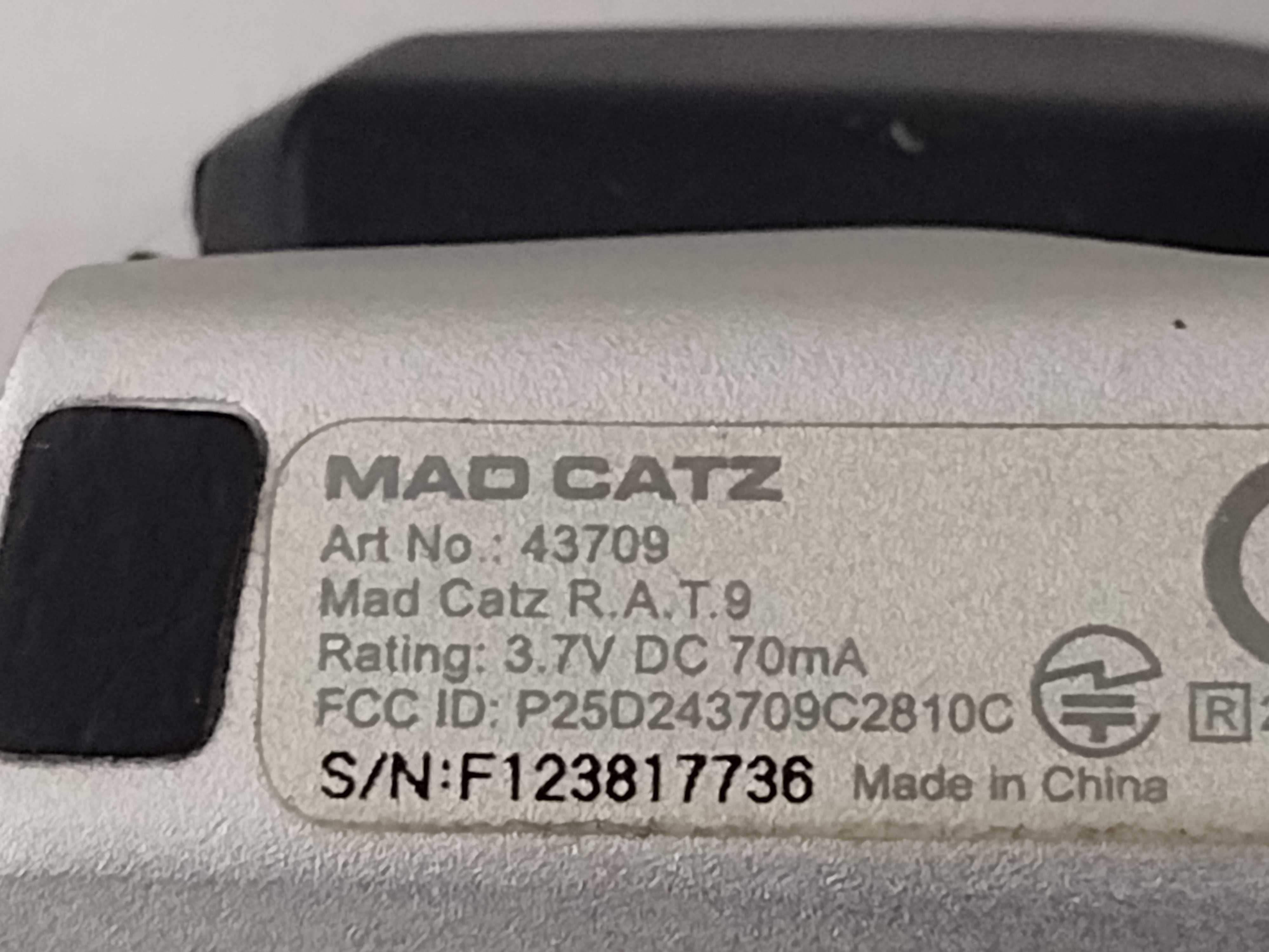 Mouse wireless Mad Catz R.A.T. 9, Gaming, 6400 DPI, Negru