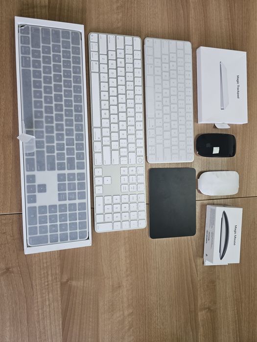 Apple Magic Keyboard, Magic Trackpad, Magic Mouse (TYPE-C) Black White
