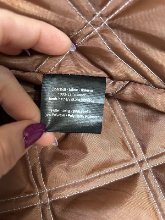 Мъжко кожено манто 52 размер