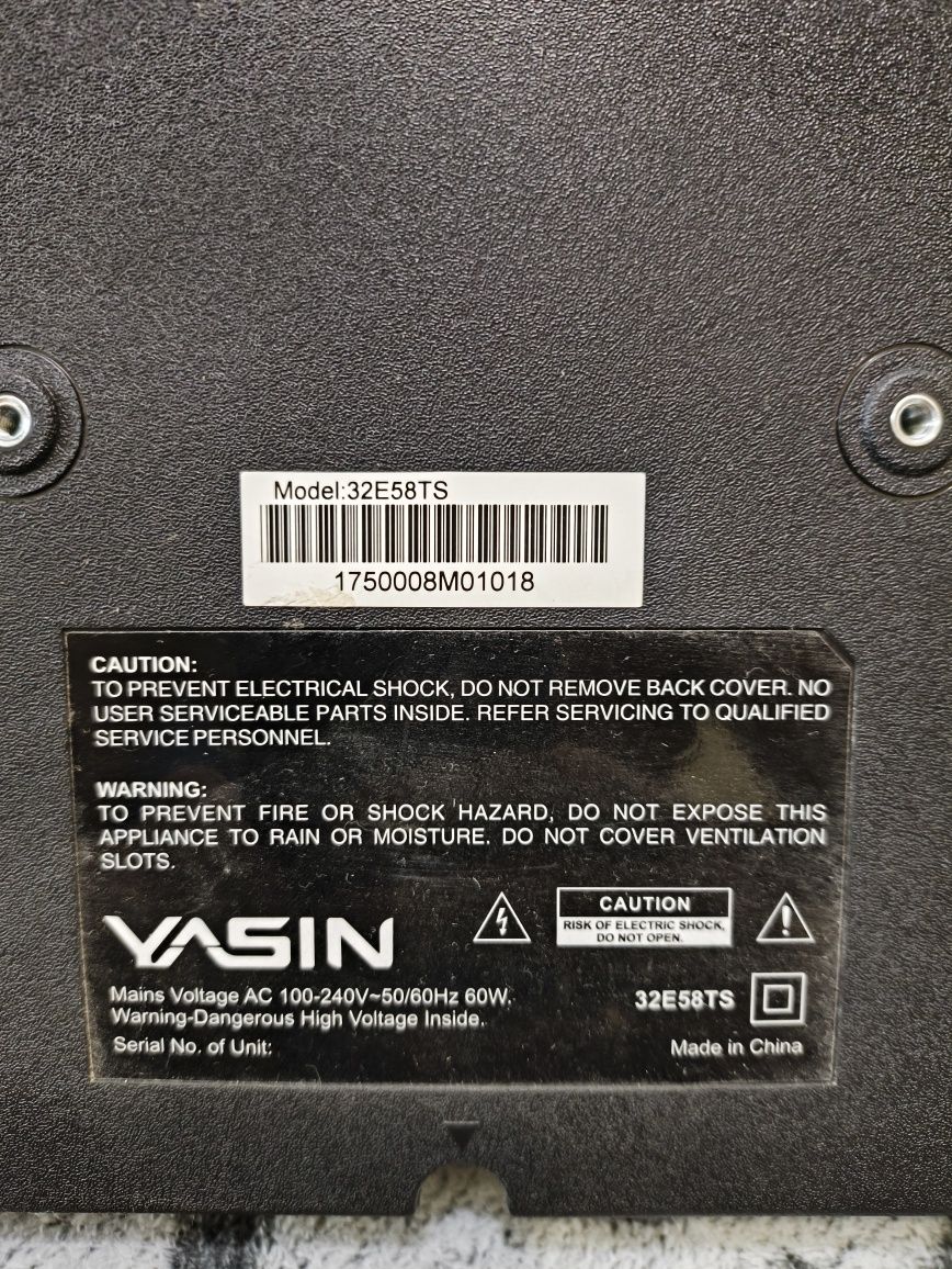 Телевизор YASIN 32E58TS диагональ 81см