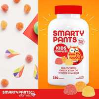 Мультивитамины+ Омега-3 для детей 180шт Smarty Pants из Америки