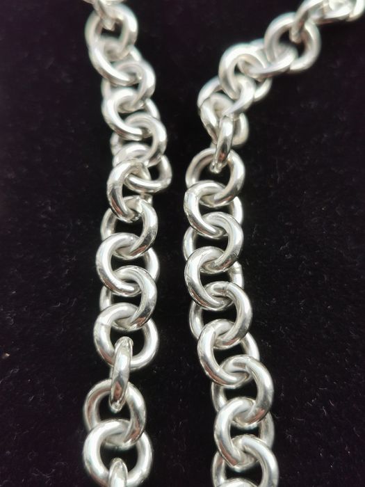 Lant masiv din argint 925 zale rotunde
