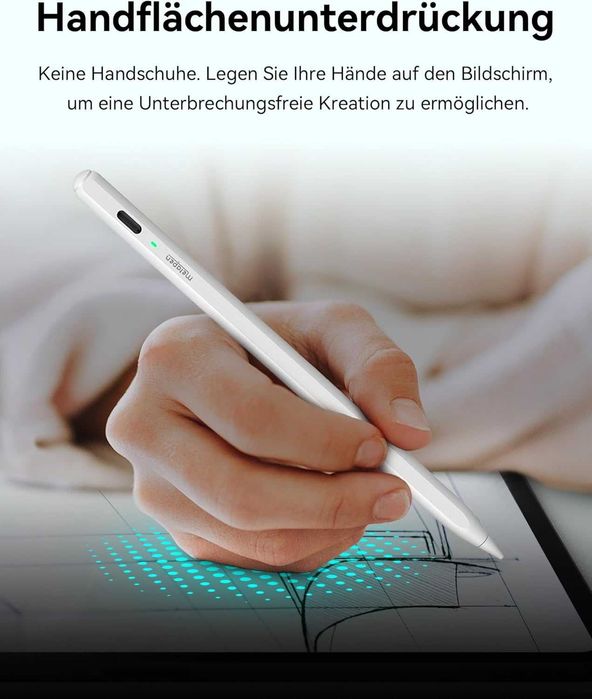 Metapen Air8 iPad Pen pentru Apple iPad 2018-2025, baterie 20 ore
