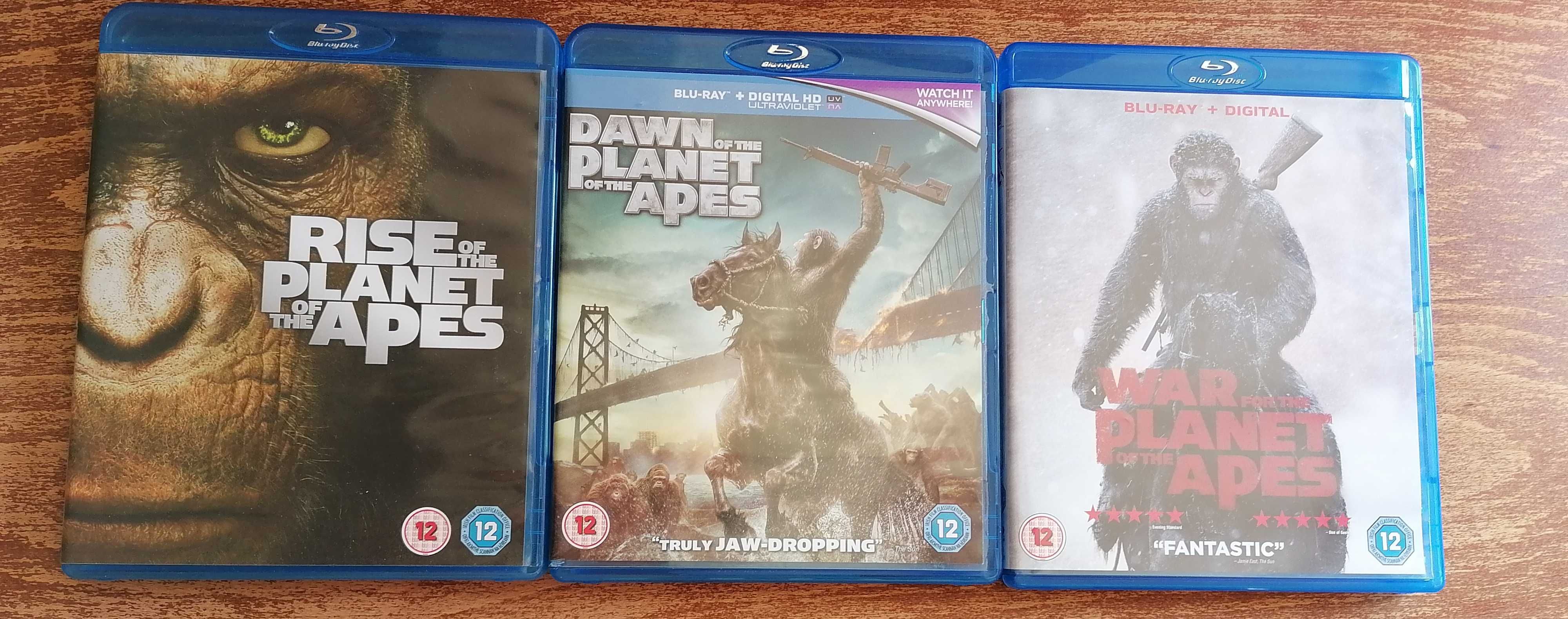 Planet of the Apes trilogy [Blu ray]
