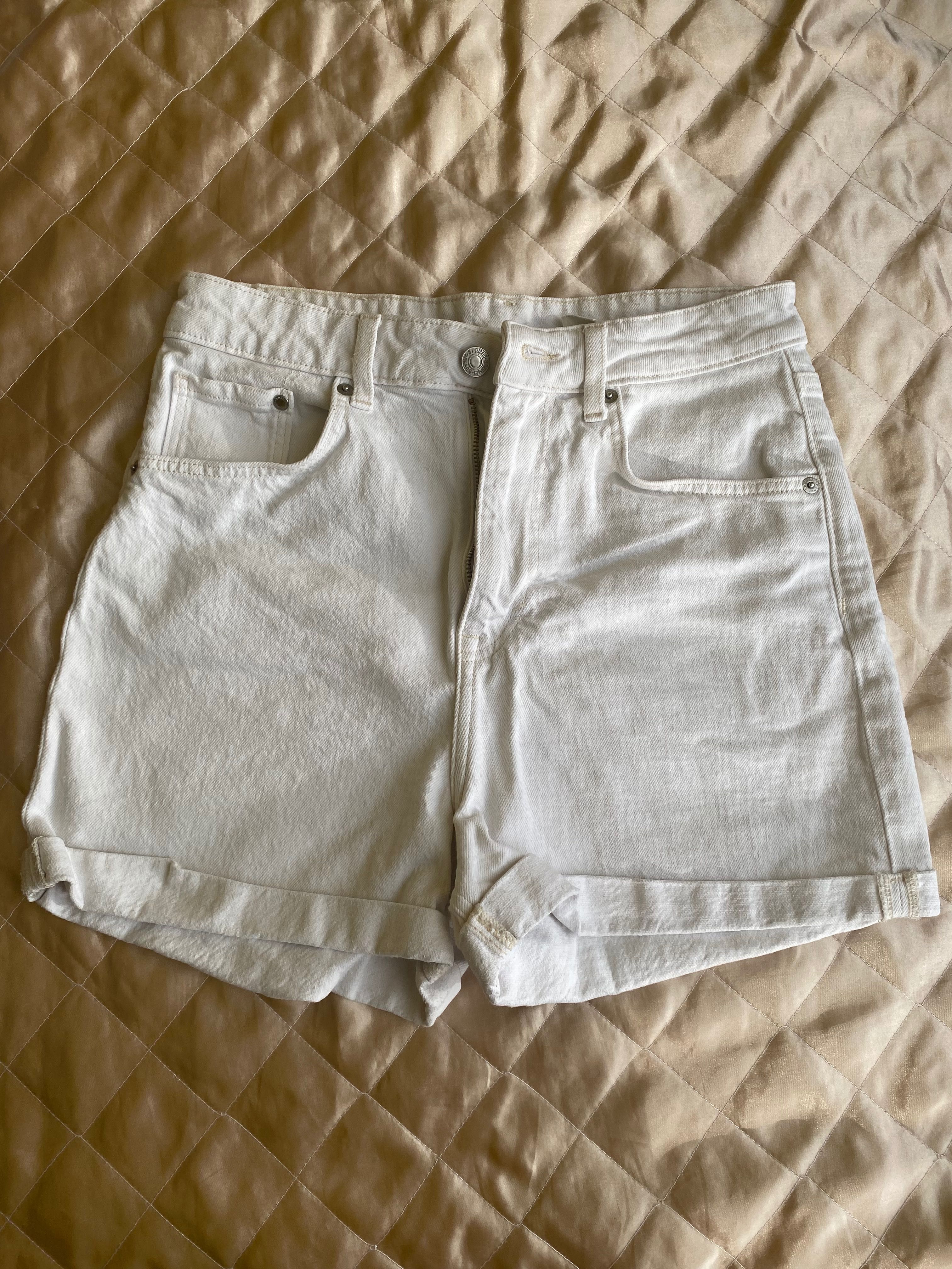 Къси бели дънки H&M